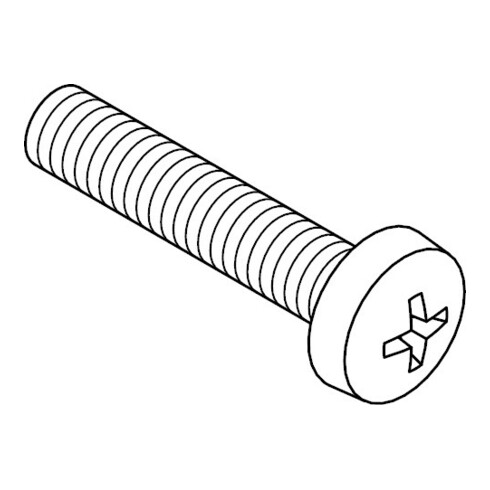 ISO 7045 Linsen-Schraube mit Phillips-Kreuzschlitz PH, Edelstahl A2 -H M3x14 HP