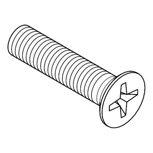 ISO 7046-2 Senkschraube mit Phillips-Kreuzschlitz PH, Edelstahl A4 -H M10x50 HP