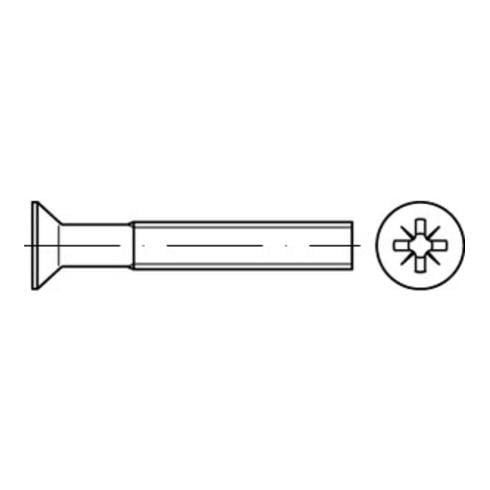 ISO 7046 Form CZ Senkkopfschraube M2,5x6 Edelstahl A2 blank PZ