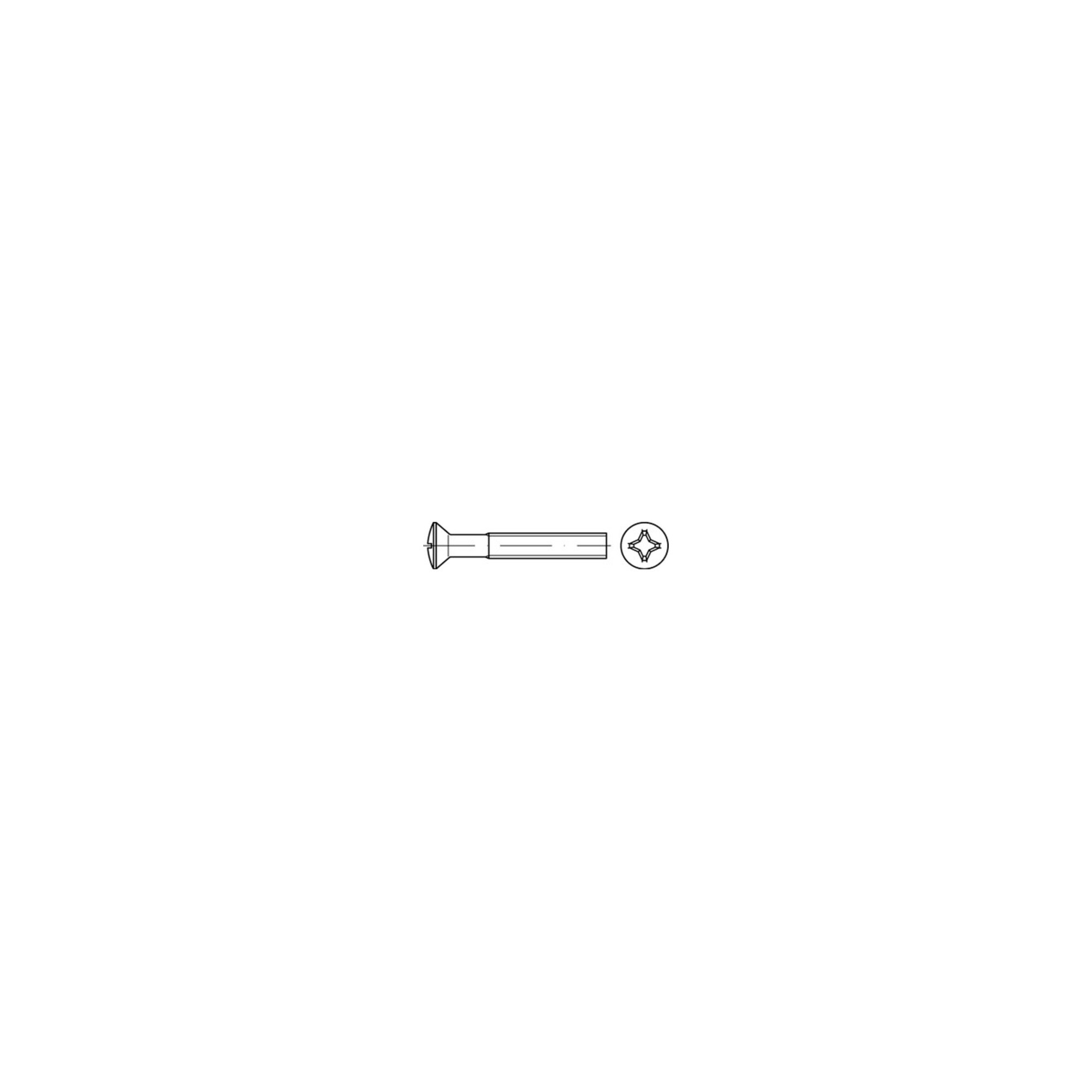 ISO 7047 Form C LinsenSenkkopfschraube M6x65 Edelstahl A2 blank PH ; Industrial Quality Supplies