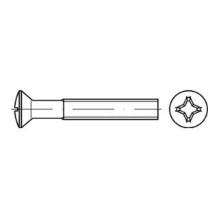 ISO 7047 Form C LinsenSenkkopfschraube M8x55 Edelstahl A2 blank PH