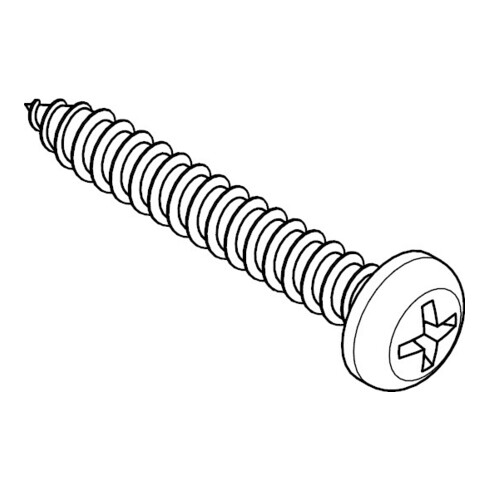 ISO 7049 Linsen-Blechschraube mit Phillips-Kreuzschlitz PH, Edelstahl A2 -C-H 2,9x22 HP