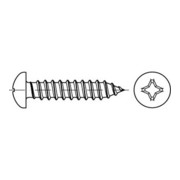 ISO 7049 Form C Linsenkopf-Blechschraube VG 6,3x38 Stahl galvanisch verzinkt PH