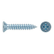 DIN 7982-C/ISO 7050 Senkkopf-Blechschraube mit Spitze PZ, Stahl, galvanisch verzinkt-1