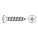 ISO 7051 Linsensenkkopf-Blechschraube PH, Edelstahl A2-70, blank-1