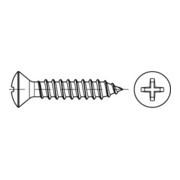 ISO 7051 Linsensenkkopf-Blechschraube PH, Stahl, galvanisch verzinkt