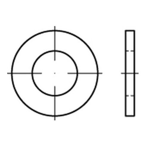 ISO 7089 Flache Scheibe Messing 3mm (3,2x7x0,5) vernickelt ohne Fase Form A