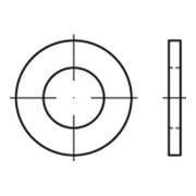 ISO 7089 Flache Scheibe Messing 3mm (3,2x7x0,5) vernickelt ohne Fase Form A