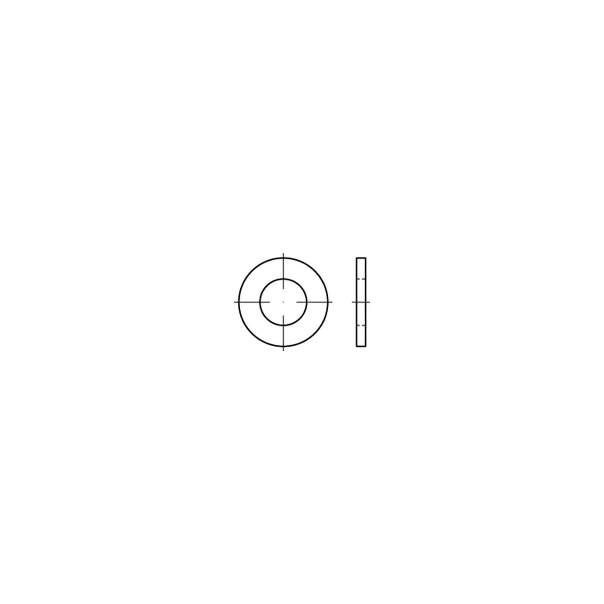 ISO 7089 Messing Flache Scheiben 2,3 ( 2,5 x 6 x 0,5) Ms S ; Industrial Quality Supplies