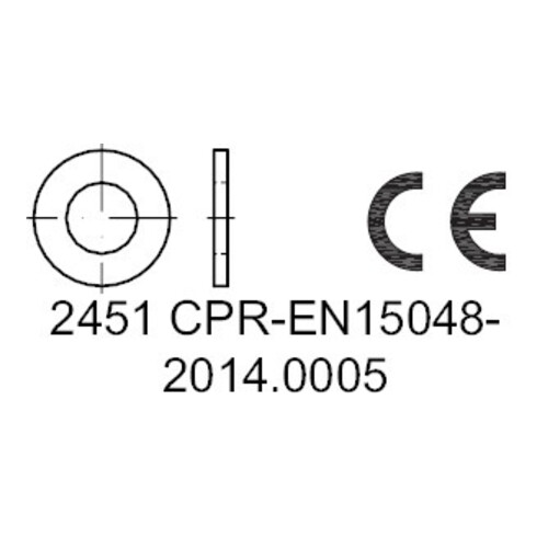 ISO 7089 Rondelle Forme A sans chanfrein, acier inox A2 200HV 5 KP