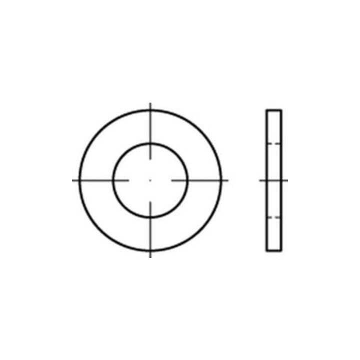 ISO 7089 Rondelles plates en plastique PA 6 (6,4 × 12 × 1,6) Kunstst S