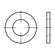 ISO 7089 Scheibe Stahl 12mm (13x24x2,5) feuerverzinkt ohne Fase Form A