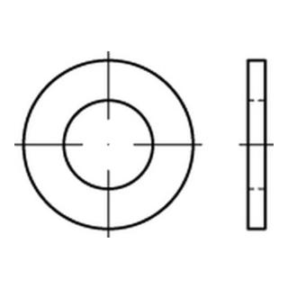 ISO 7089 Scheibe Stahl 12mm (13x24x2,5) galvanisch verzinkt gelb chrom. ohne Fase Form A