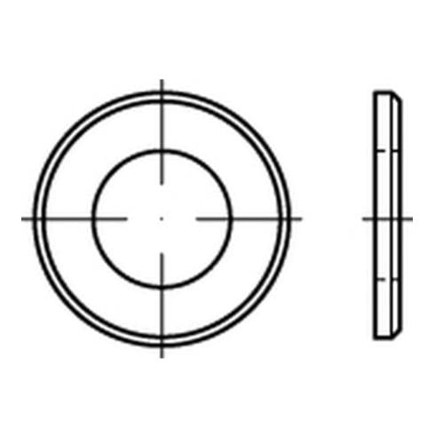 ISO 7090 Flache Scheiben mit Fase Stahl 12 (13 x 24 x 2,5) 200 HV, galvanisch verzinkt gal Zn S
