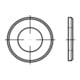 ISO 7090 Rondelle plate en acier 33mm (34x60x5 ) avec chanfrein Sans spécification de forme