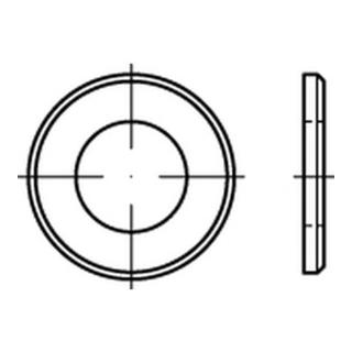 ISO 7090 Scheibe Messing blank gedreht 1,6mm (1,7x4x0,3) mit Fase Ohne Formfangabe