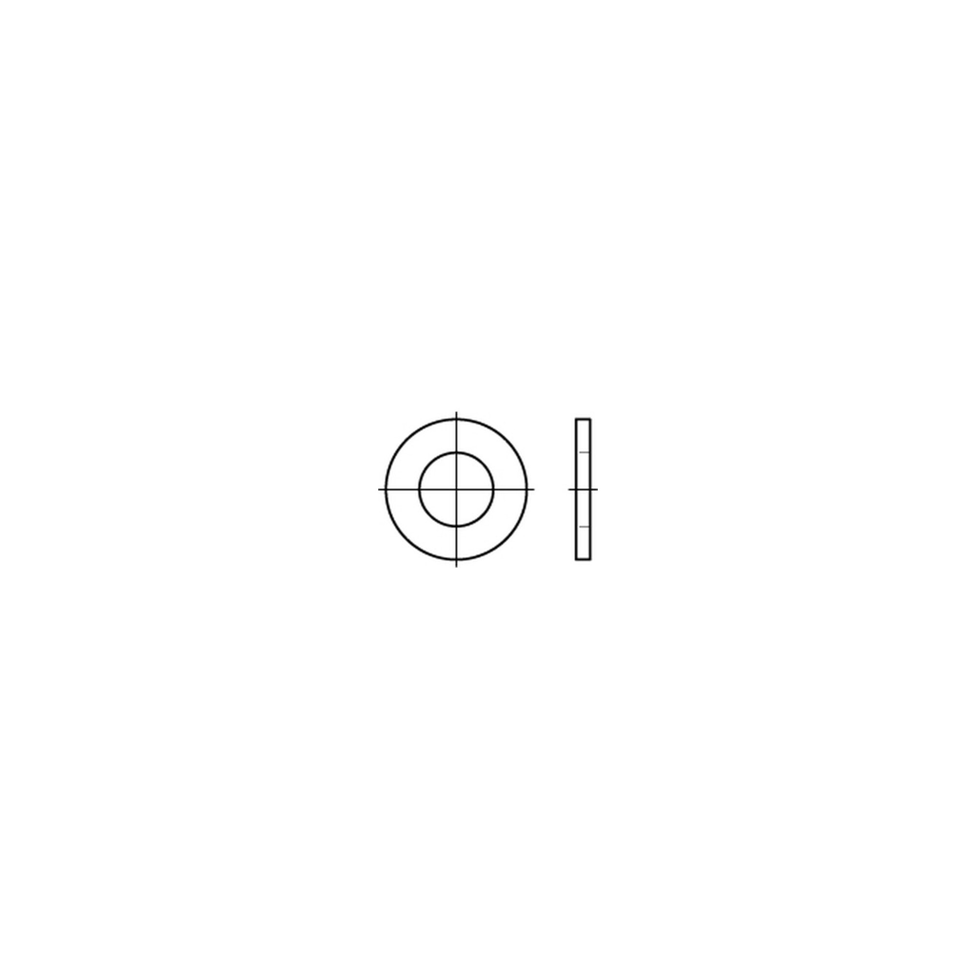 ISO 7091 Flache Scheibe Stahl 24mm ohne Fase ; Industrial Quality Supplies