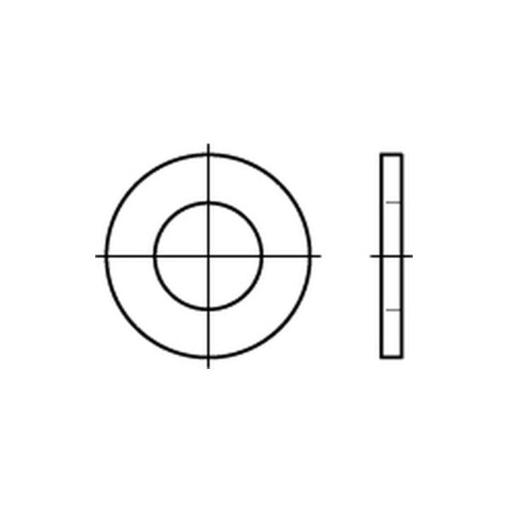 ISO 7091 Flache Scheiben Stahl 10 S