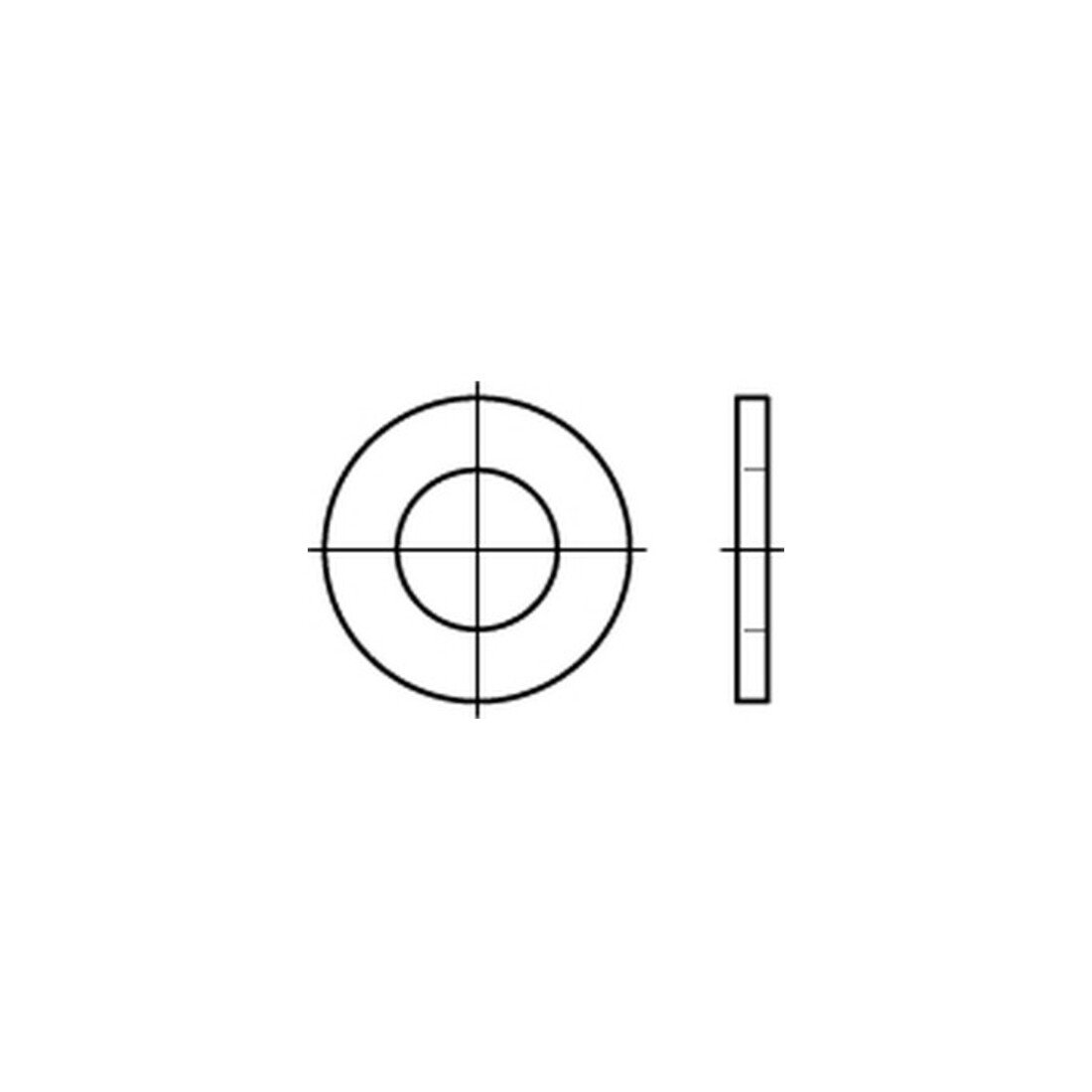 ISO 7091 Flache Scheiben Stahl 12 K