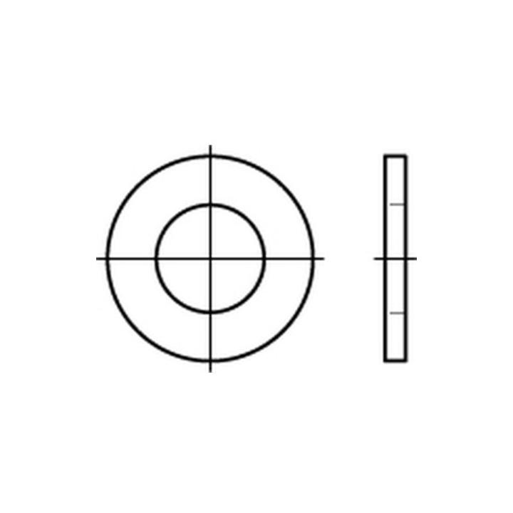 ISO 7091 Flache Scheiben Stahl 12 K