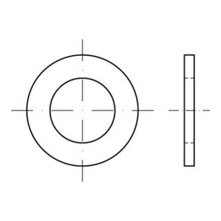 ISO 7092 Flache Scheibe Edelstahl A4 20mm (21x34x3 )
