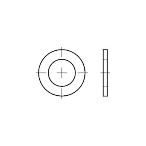 ISO 7092 Rondelle pour vis cylindriques, acier inox A2 200HV 6 HP