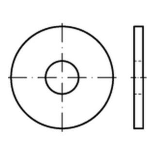 ISO 7094 Flache Scheiben, extra große Reihe Rundloch Edelstahl A2 10mm