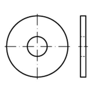 DIN 440-R/ISO 7094 Scheibe für Holzbau mit Rundloch, Edelstahl, blank