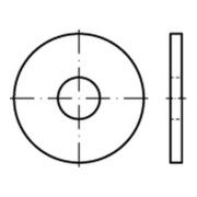 DIN 440-R/ISO 7094 Scheibe für Holzbau mit Rundloch, Edelstahl, blank