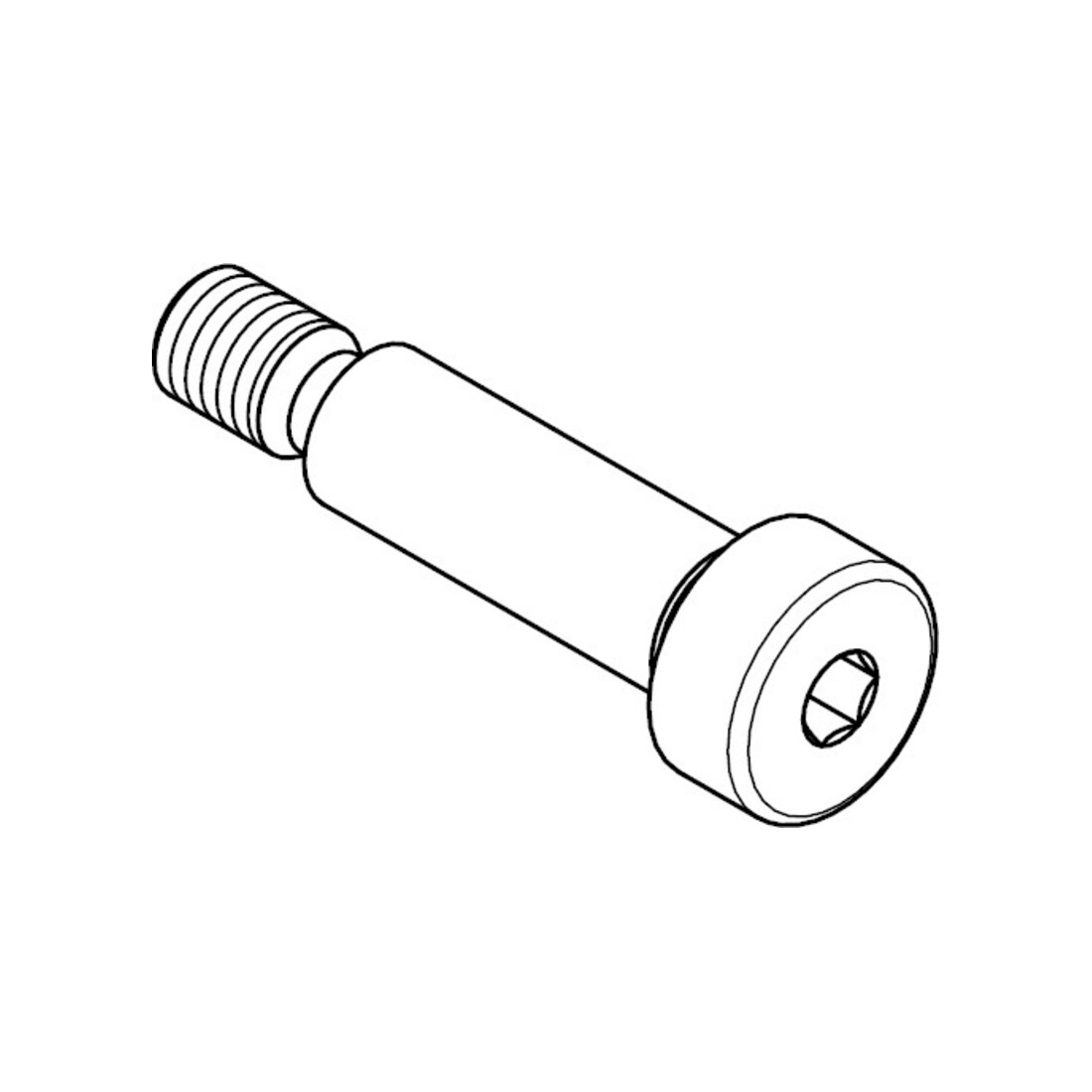 ISO 7379 Pass-Schulterschraube, Edelstahl A2 f9 6 M5x16 HP