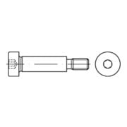 ISO 7379 Pass-Schulterschraube Schaftpassung, Toleranz f9, Innensechskant, Stahl 12.9, blank