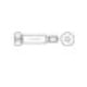 ISO 7379 Pass-Schulterschraube Schaftpassung h8 M8x20 Stahl 12.9 blank Innensechskant-1