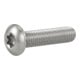 ISO 7380-1 Flachkopfschraube A 2 M 3 x 25 -T10 Vollgewinde A 2