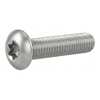 ISO 7380-1 Flachkopfschraube mit Innensechsrund, TX, Edelstahl A2-70, blank