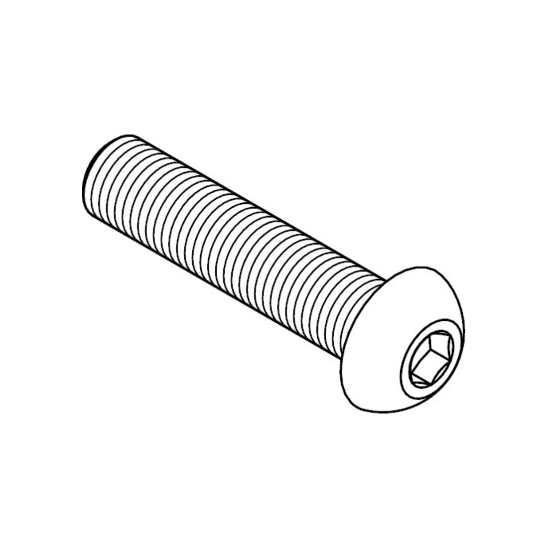ISO 7380-1 Flachkopfschraube mit Innensechskant, Edelstahl A2 M4x10 HP