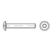 ISO 7380-2 Flachkopfschraube mit Innensechskant, Edelstahl A2 M5x12 HP