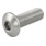 ISO 7380-2 Flachkopfschraube mit Flansch Innensechskant, Edelstahl, blank A2-1