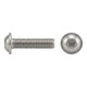 ISO 7380-2 Flachkopf-Flanschschraube VG M6x35 Edelstahl A2 blank Innensechskant