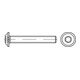 ISO 7380-2 Flachkopfschraube A 2 M 8 x 60 -T40 Vollgewinde A 2