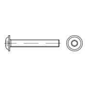 ISO 7380-2 Flachkopfschraube mit Innensechskant, 10.9 galZn getemp. M5x8 HP