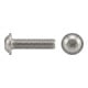 ISO 7380-2 Vis à tête plate à bride, empreinte six pans creux, inox A2 brut