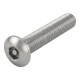 ISO 7380 Diebstahlhemmende Flachkopfschraube VG M4x30 Edelstahl A2 blank Pin-Innensechskant