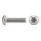 ISO 7380 Diebstahlhemmende Flachkopfschraube VG M4x30 Edelstahl A2 blank TX-TR