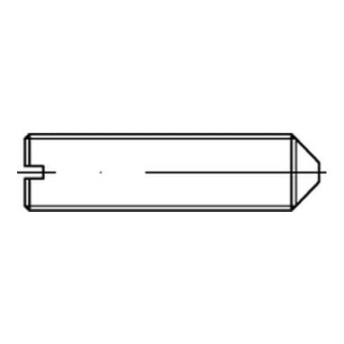ISO 7434  Gewindestifte mit Spitze & Schlitz 14 H M 1,6 x 3 K
