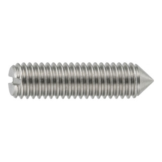ISO 7434  Gewindestifte mit Spitze & Schlitz A 4 M 4 x 8 A 4 S