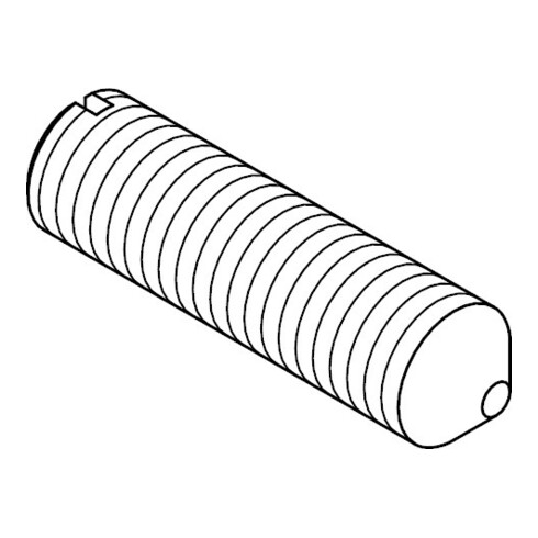 ISO 7434 Goupille filetée avec pointe et fente, acier inox A1 M5x10 HP