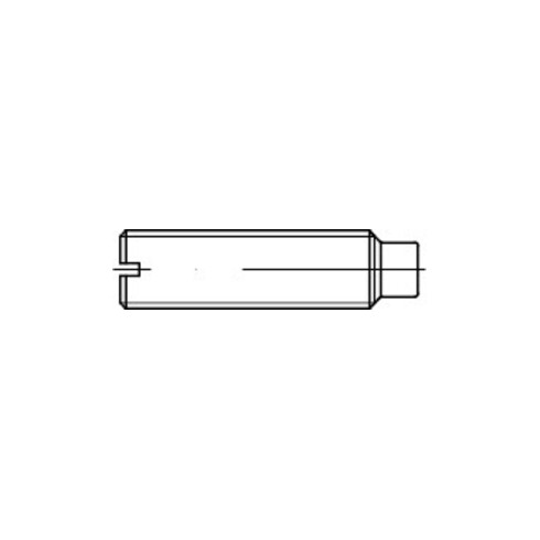 ISO 7435 Gewindestift mit Zapfen und Schlitz, 14H M3x5 HP