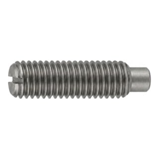 ISO 7435  Gewindestifte mit Schlitz & Zapfen 14 H M 5 x 10 S