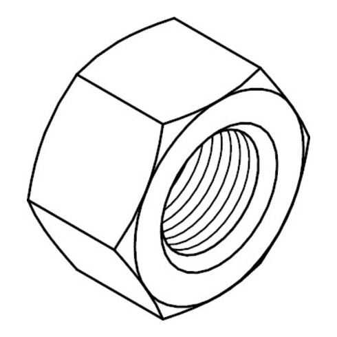 ISO 8673 Sechskantmutter ISO-Typ 1, FEIN-Gewinde, 8 galZn M10x1 HP