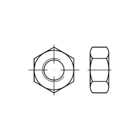 ISO 8673 Sechskantmutter ISO-Typ 1, FEIN-Gewinde, 8 galZn M22x2 HP